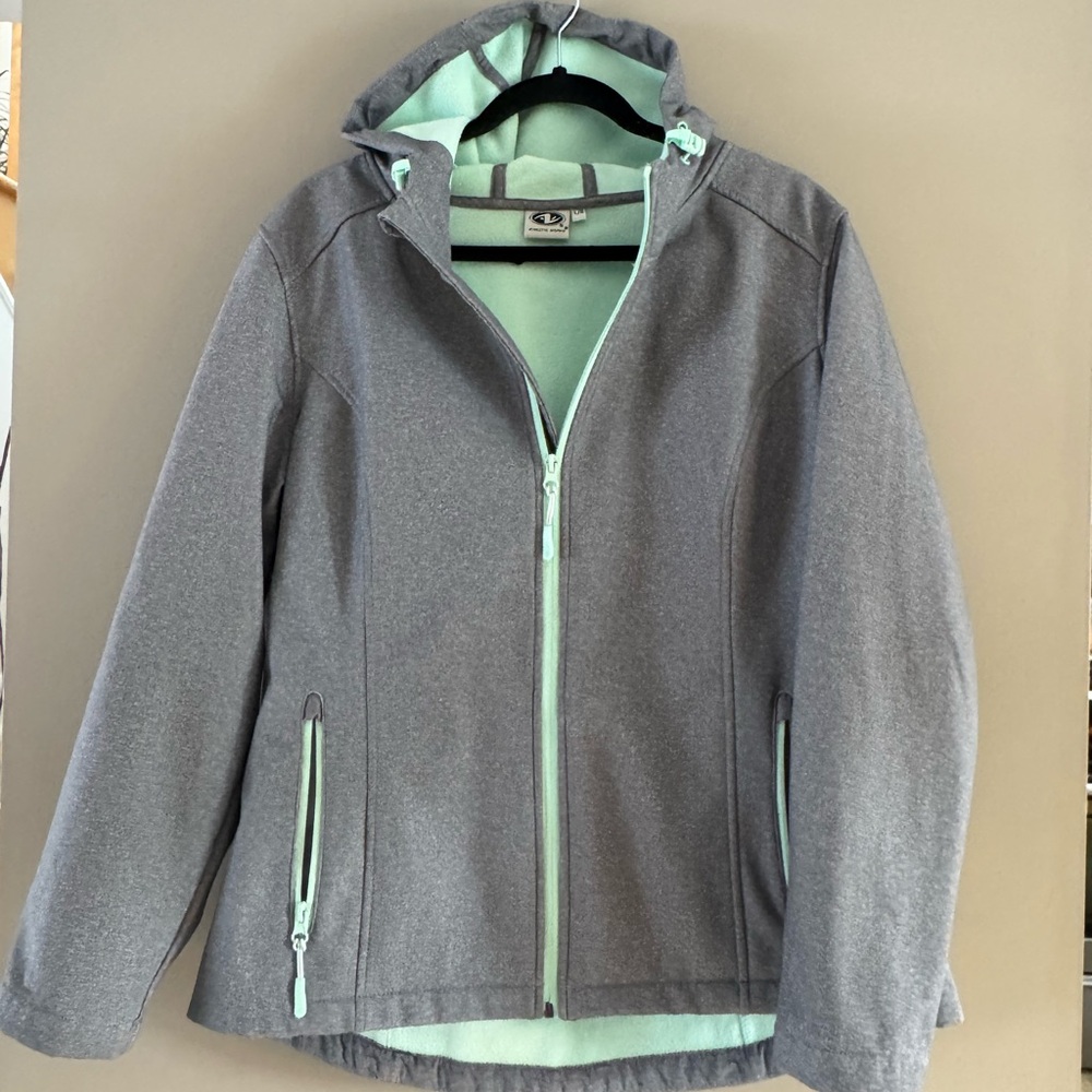 Athletic Works Gray and Mint Spring jacket - size L